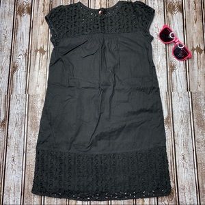 Girls Black midi dress